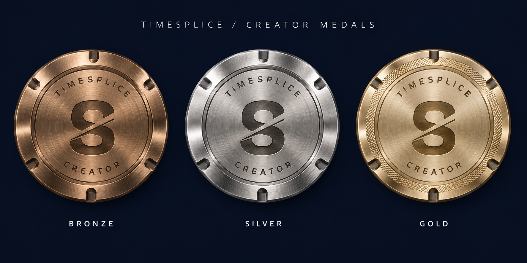 Bronze TimeSplice creator caseback medal